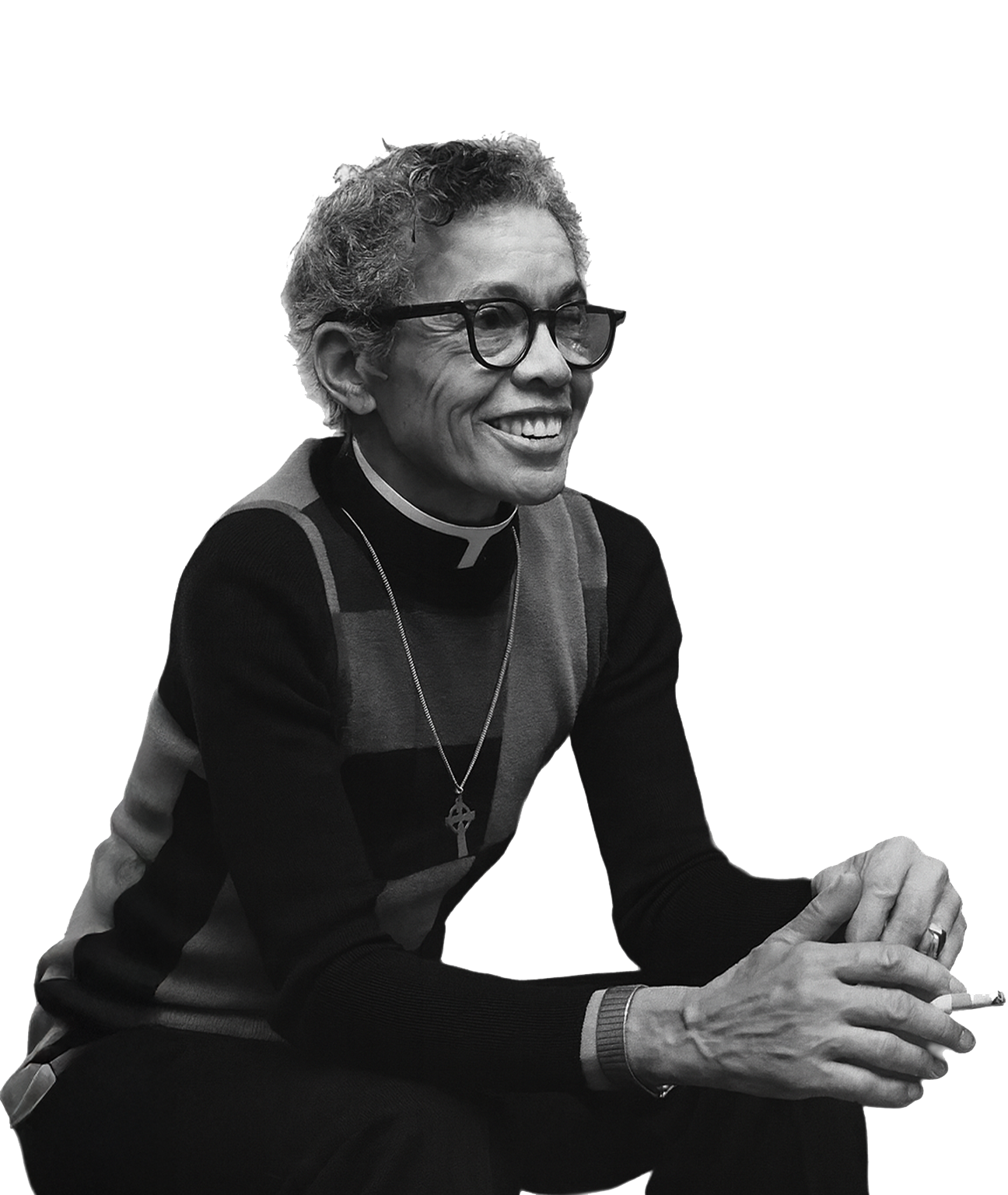 Pauli Murray smoking